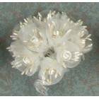 White Organza Flowers Craft Supplies DIY Project 12 Bunches